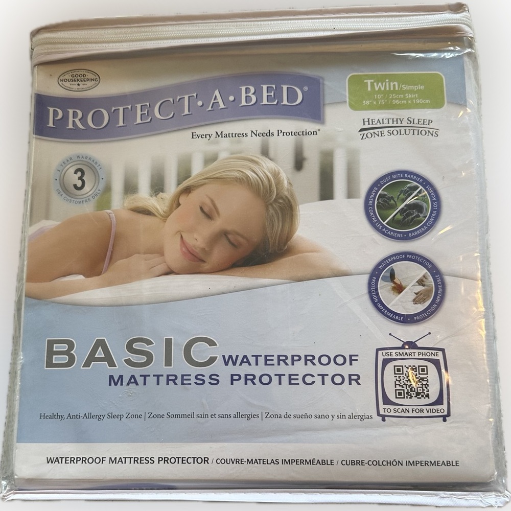 Protect-A-Bed Waterproof Mattress Protector-Twin Size (NWT)
